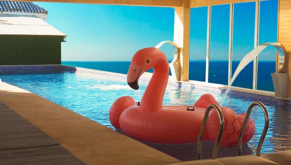 טנג'יר Mandarin Palace Hotel & Spa מראה חיצוני תמונה A flamingo float
