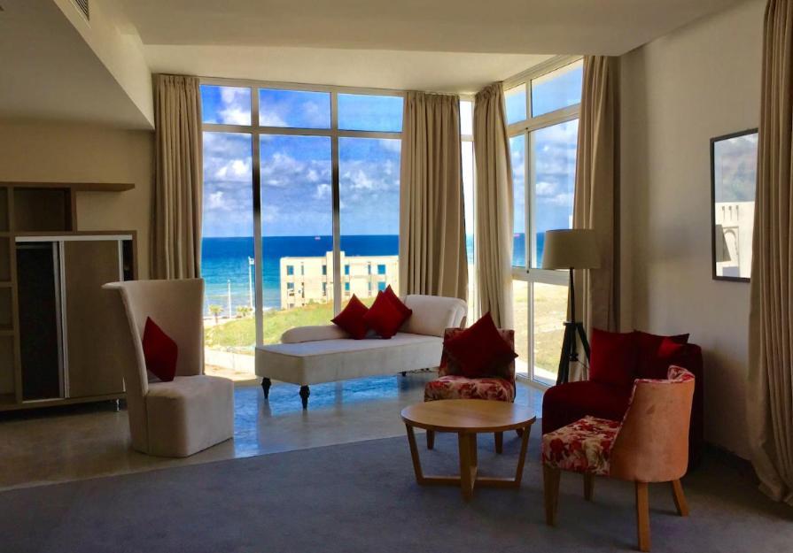 טנג'יר Mandarin Palace Hotel & Spa מראה חיצוני תמונה A living room at the hotel